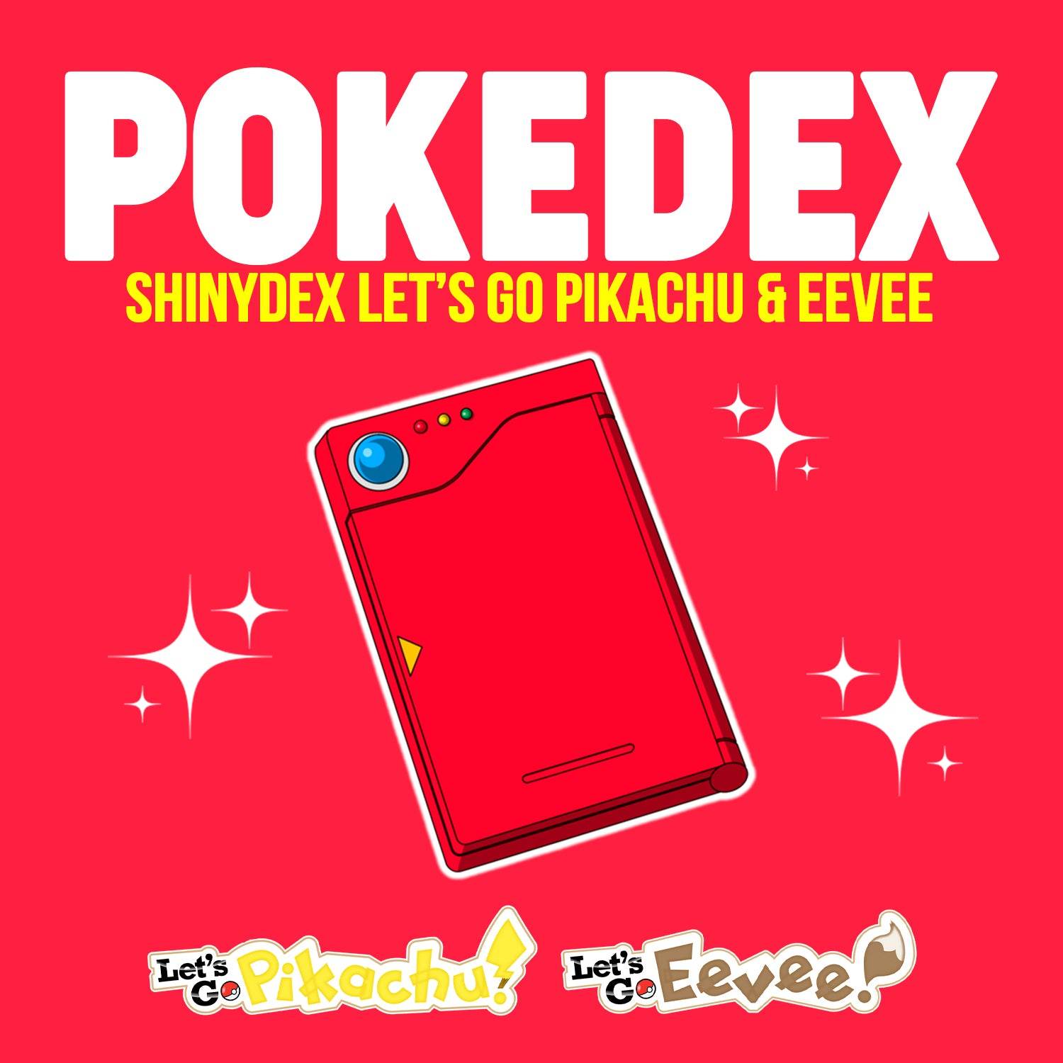 Pokedex Living Dex Shiny Pokémon Let's Go Eevee Pikachu