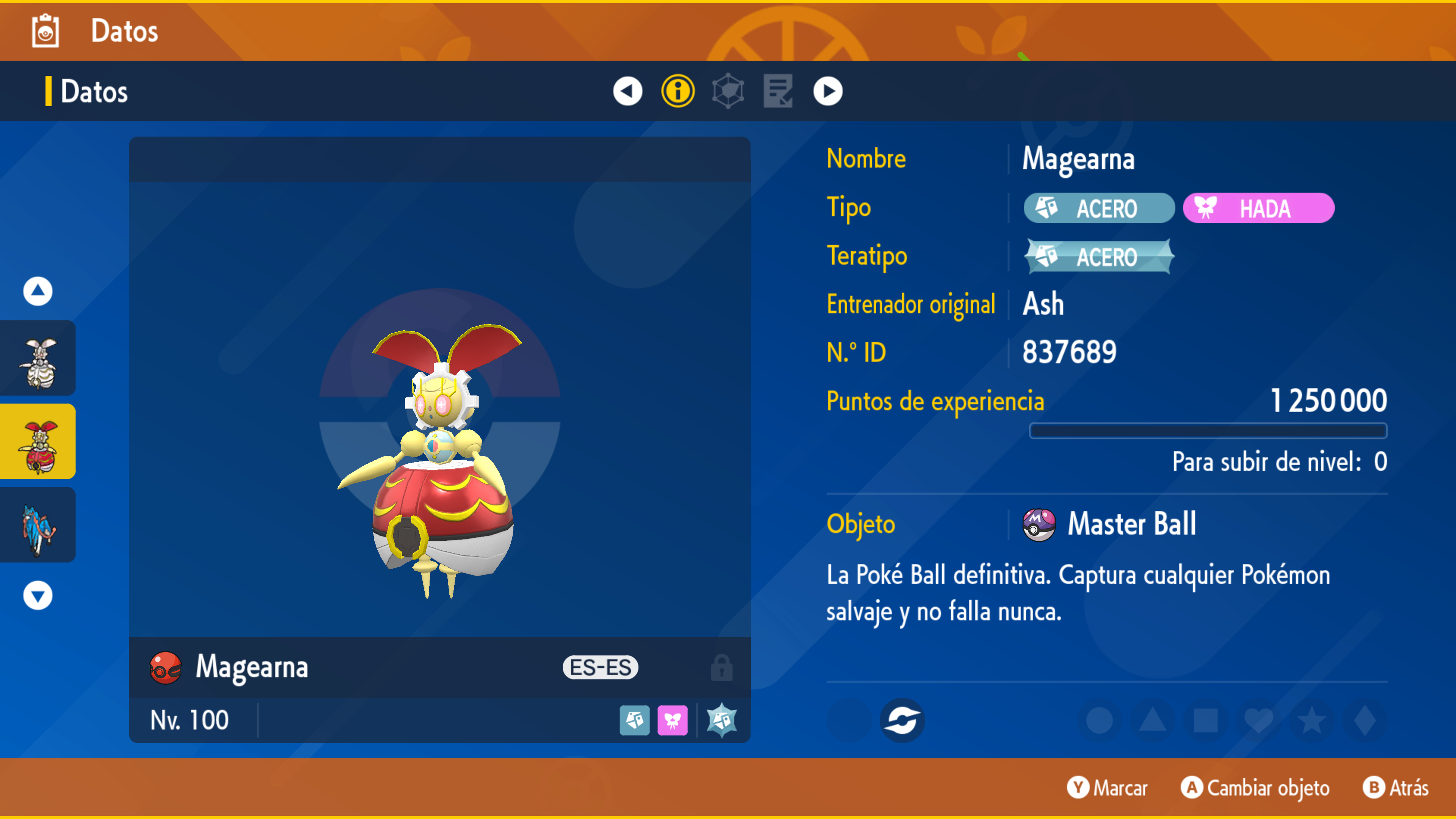 #0801 - Magearna Evento 6IV Perfecto ShinyAsh