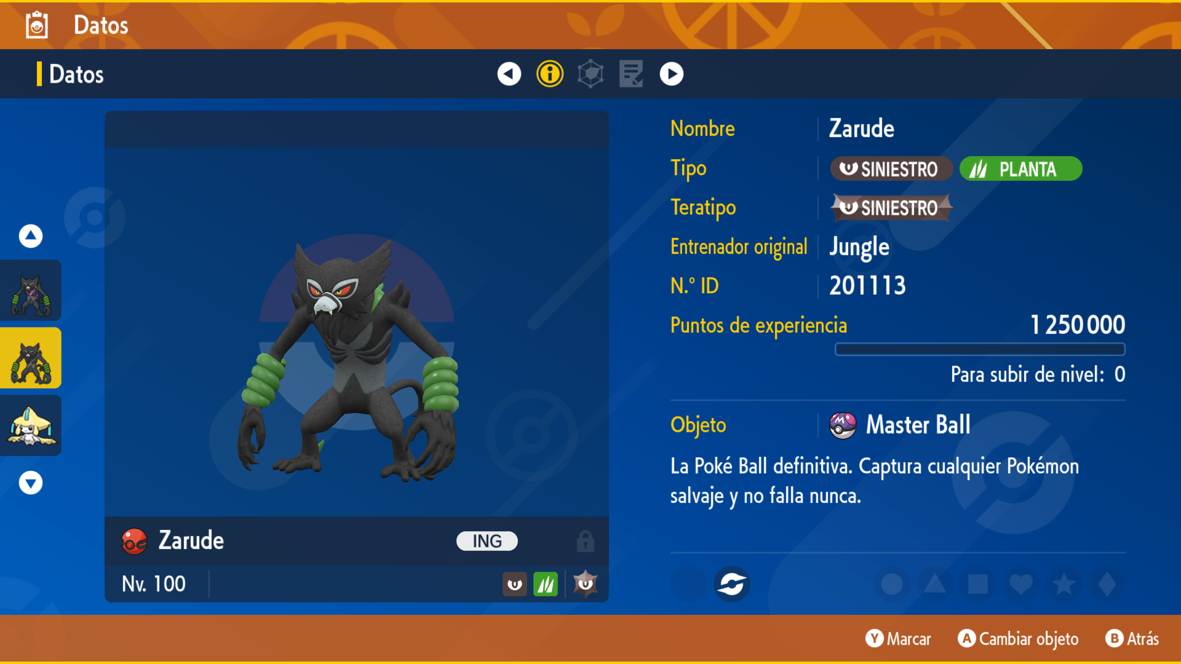 #0893 - Zarude No Shiny Evento 2021 ShinyAsh