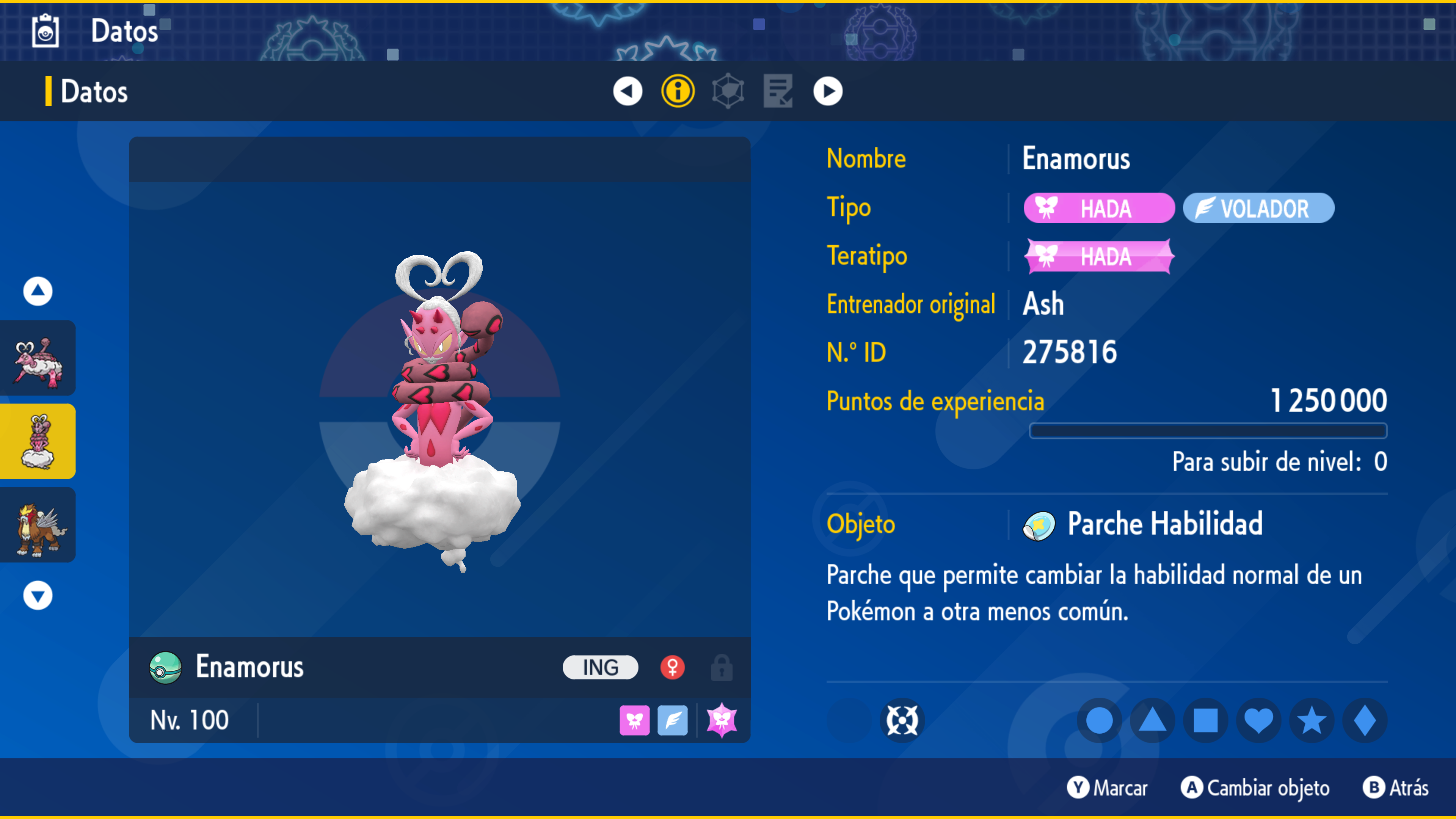 #0905 - Enamorus No Shiny 6IV Perfecto ShinyAsh