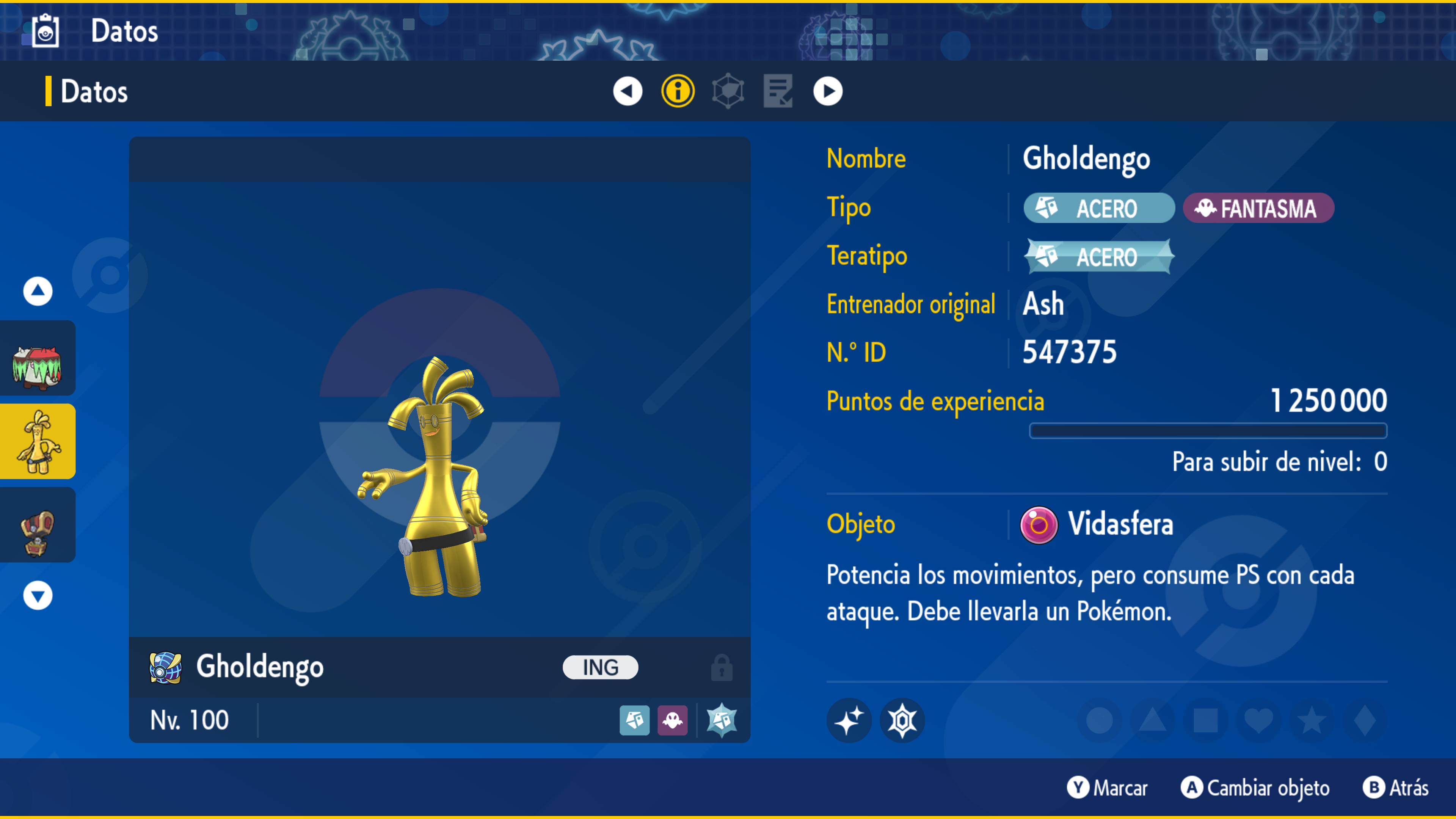 #1000 - Gholdengo Shiny 6IV Evento Teraincursión ShinyAsh