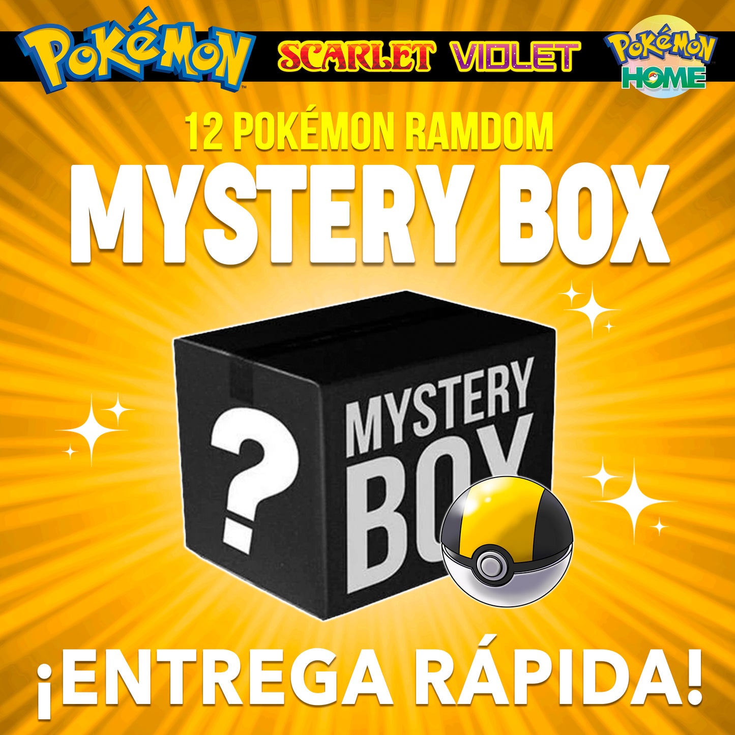 ✨ Mystery Box 12 Pokémon • Pokémon Escarlata y Púrpura ShinyAsh