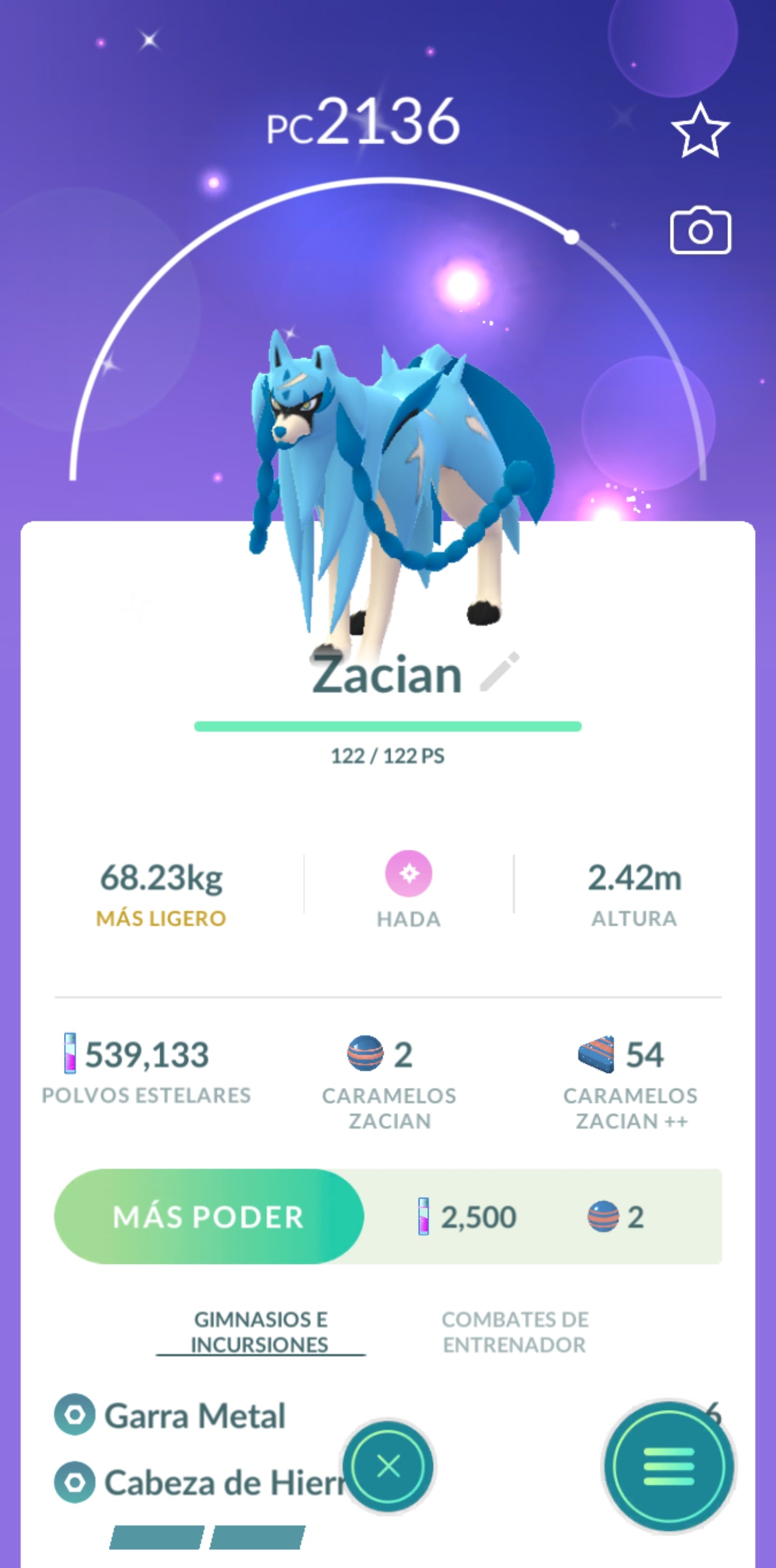 #0888 - Zacian Shiny Pokémon GO