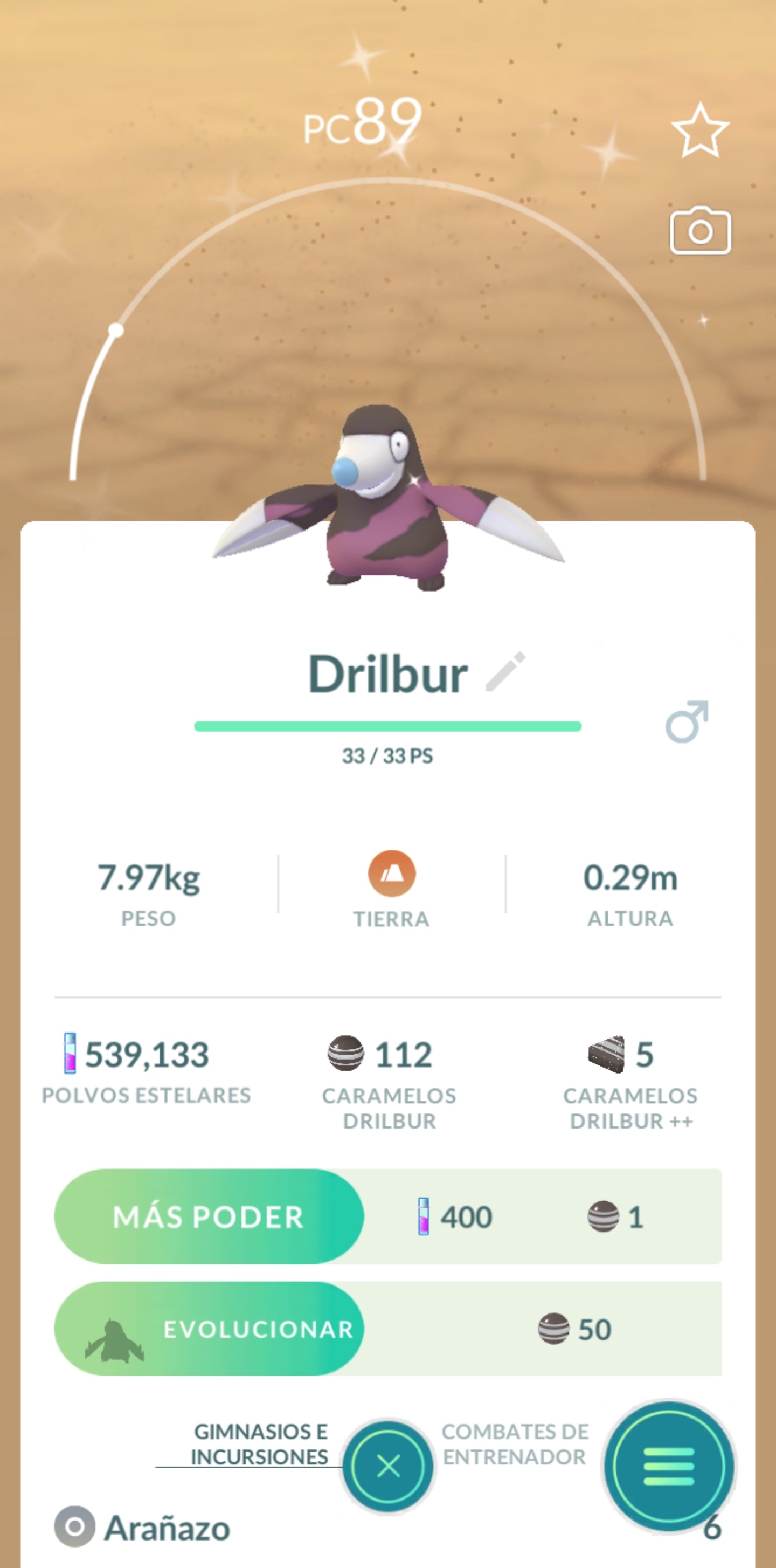 #0529 - Drilbur Shiny Pokémon GO