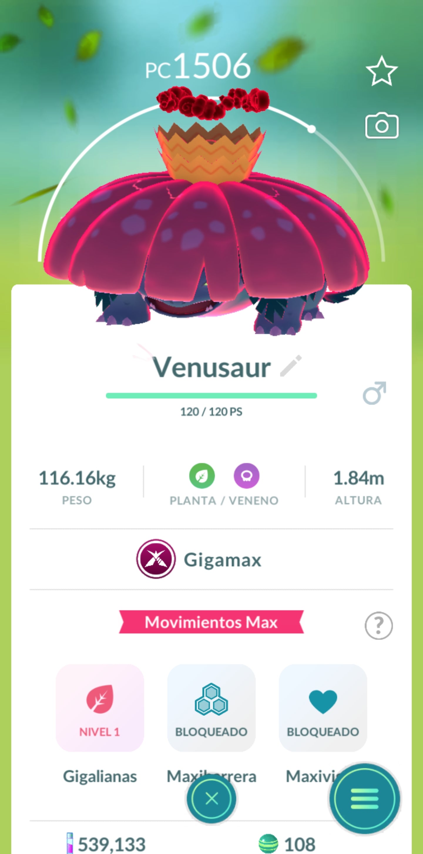 #0003 - Venusaur Gigamax Pokémon GO