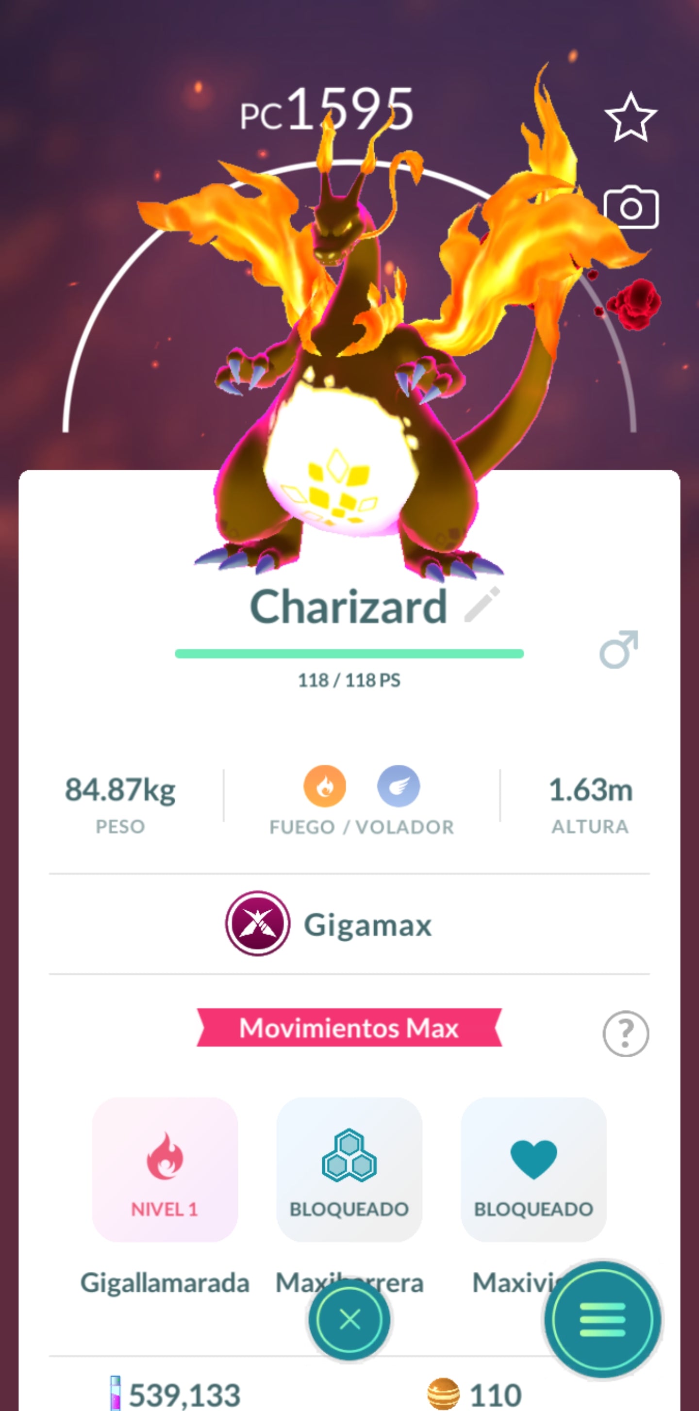 #0006 - Charizard Gigamax Pokémon GO