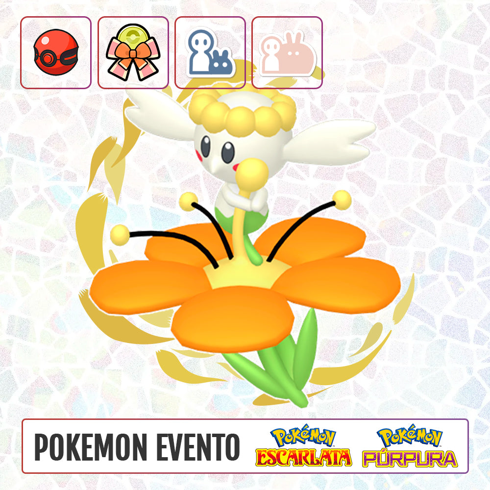 #0669 - Flabebe Naranja Evento Japones PokéCenter Birthday 2022