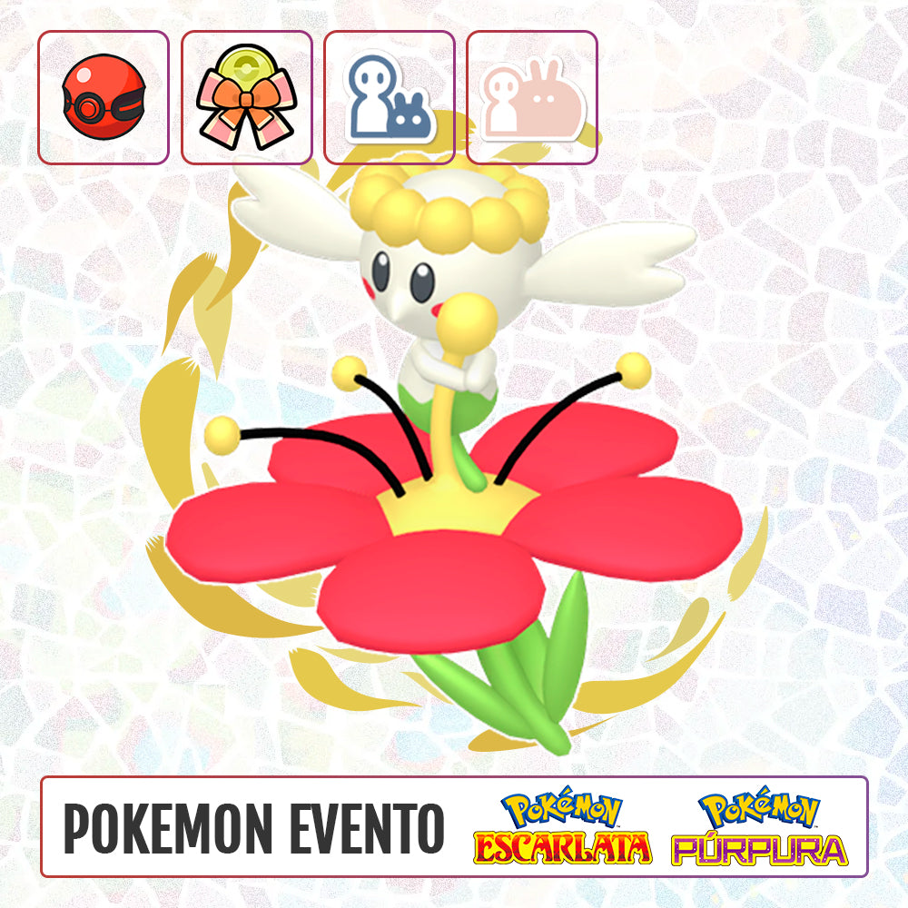 #0669 - Flabebe Rojo Evento Japones PokéCenter Birthday 2022