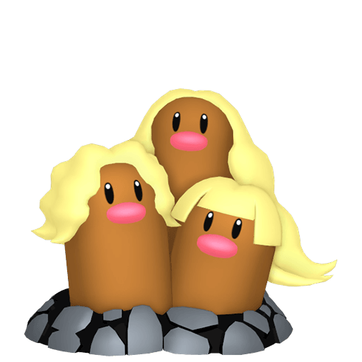 #0051 - Dugtrio Alola - ShinyAsh
