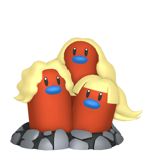 #0051 - Dugtrio Alola - ShinyAsh